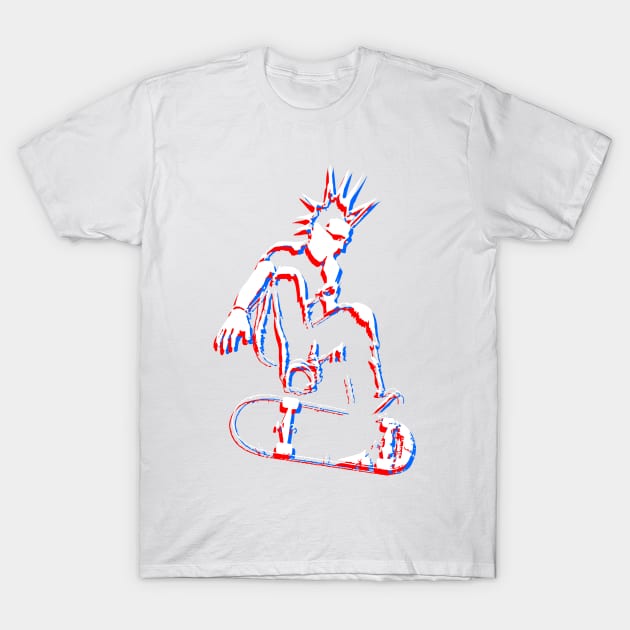 3D punk skater T-Shirt by asyrum